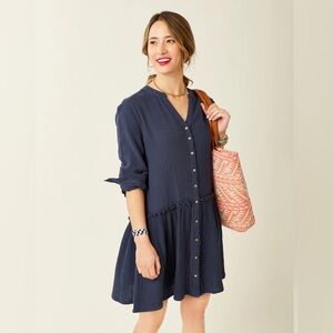 Carve Designs Blair Dress in Navy